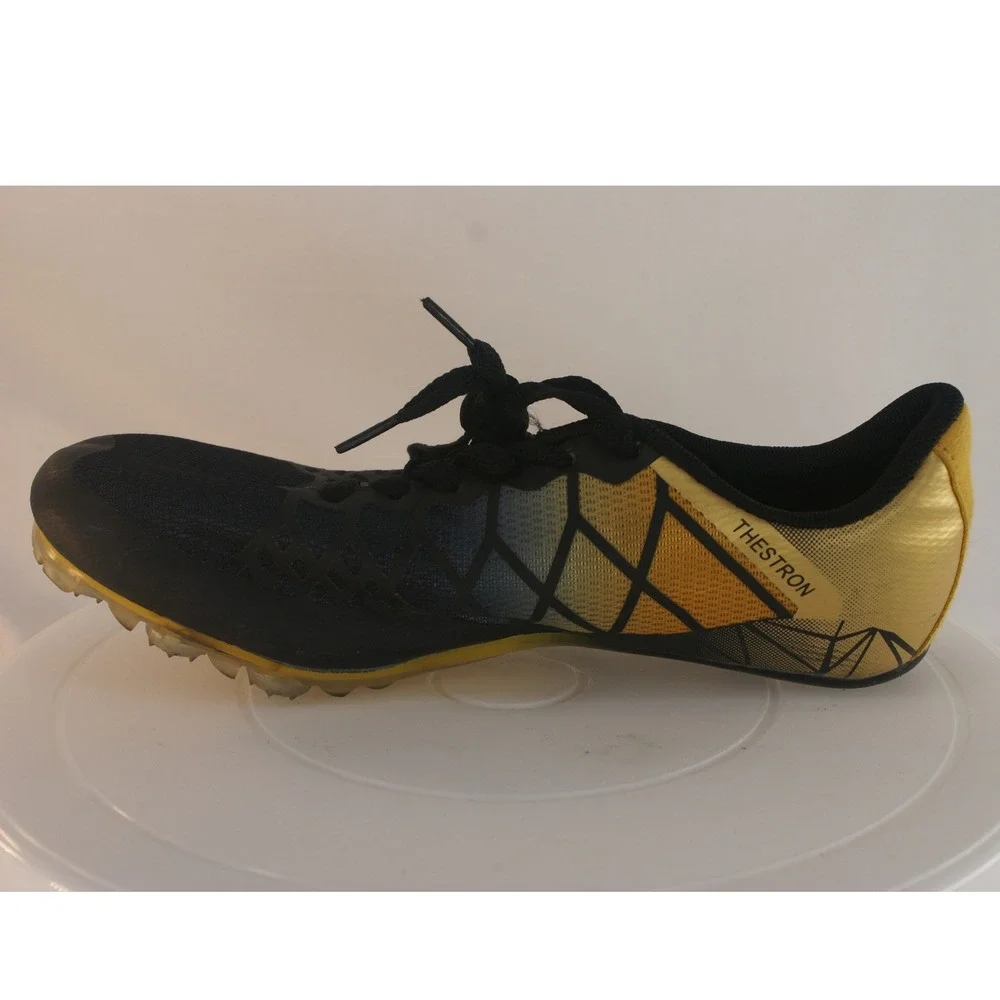Thestron Track & Field Spikes Womens Size 4 EU 34 Black Gold Sprinting Shoes